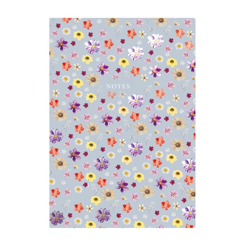 404 Notes found, B5 jegyzetfüzet, Flowers Blue