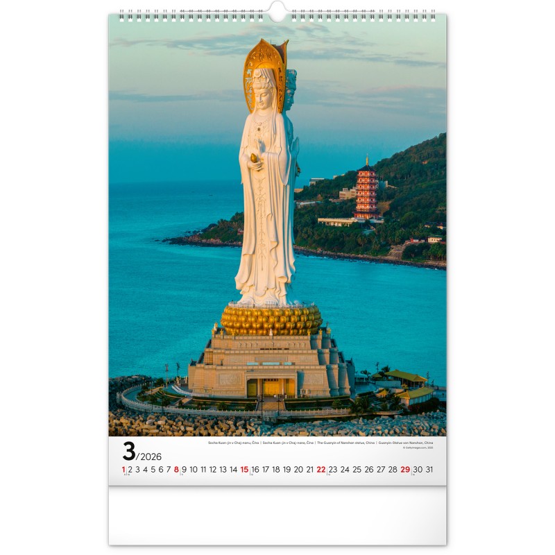 All Around the World, képes falinaptár 2026