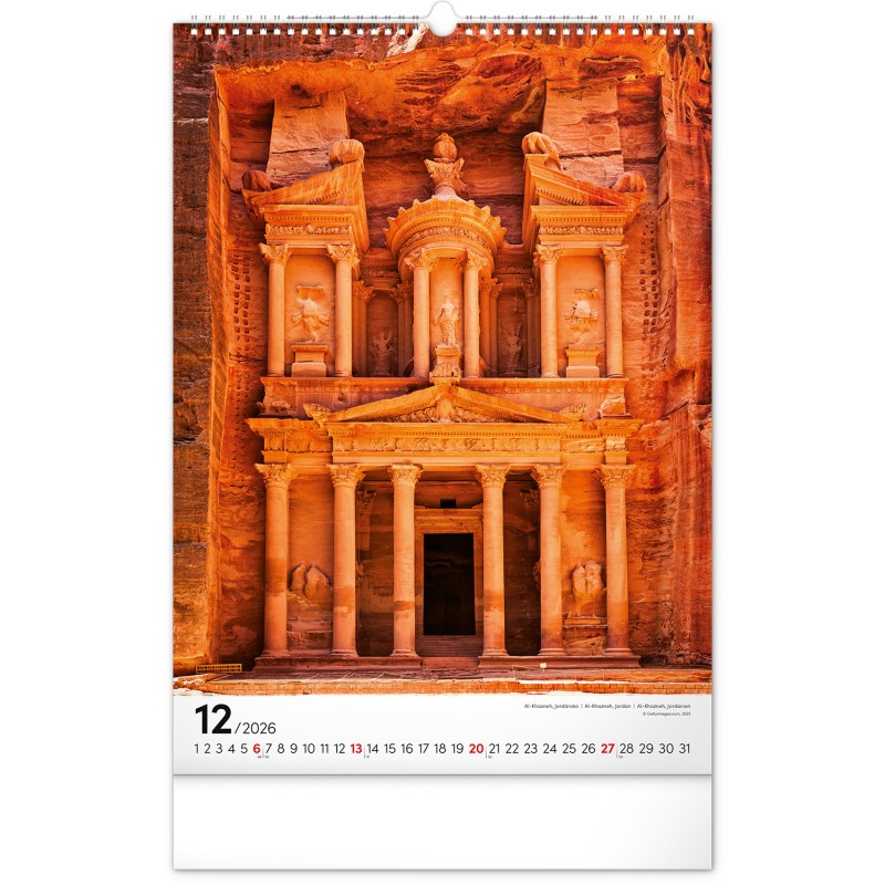 All Around the World, képes falinaptár 2026