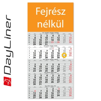 SP15, 12 lapos 5 hónapos speditőr naptár - Fejrész nélkül