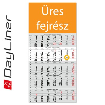 SP15, 12 lapos 5 hónapos speditőr naptár - Üres, nyomtatható fejrésszel