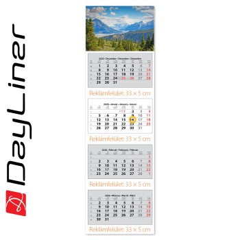 SP4, 4 tömbös 4 hónapos speditőr naptár - Hegy fejrésszel